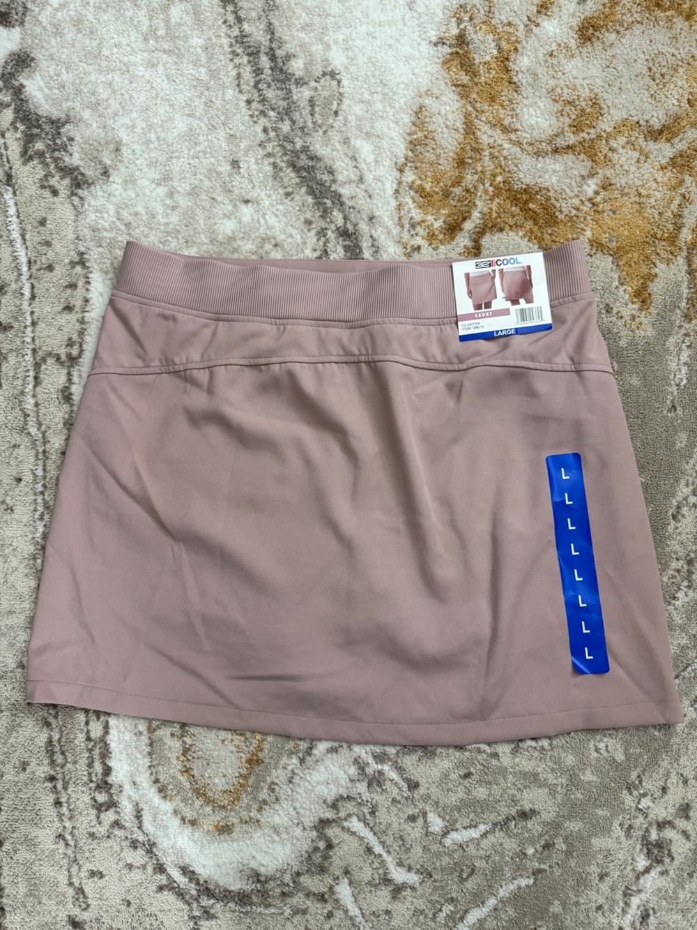 32 Degrees Pink Ribbed Active Skort